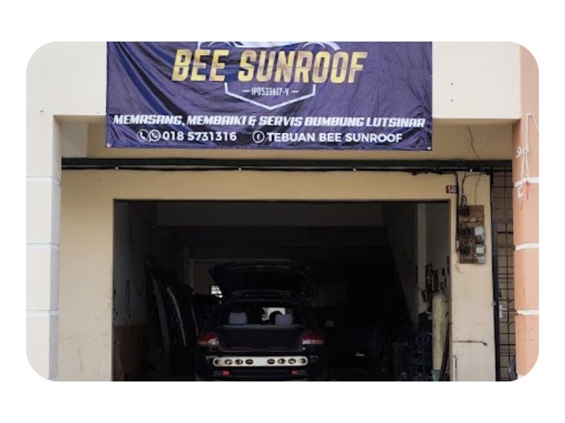 Kedai Aksesori kereta Taiping Bee Sunroof specialist Garage