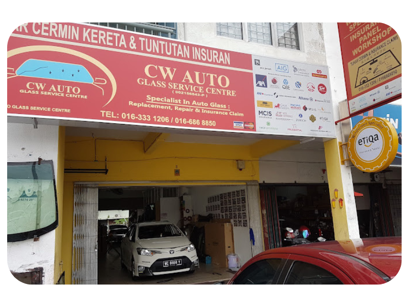 CW Auto Glass Service Centre | Insurance Panel Kedai Cermin Kereta | Insurance Panel Windscreen Specialist