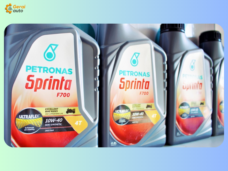 Minyak Hitam Motor Terbaik Petronas Sprinta F700 15W-50 Semi Synthetic